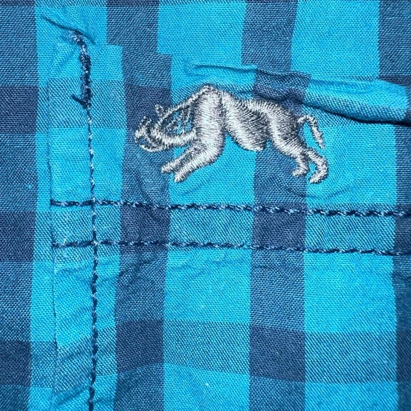 American Rag Shirt Mens Size XL Blue Long Sleeve Button Up Cotton Plaid - Picture 4 of 7